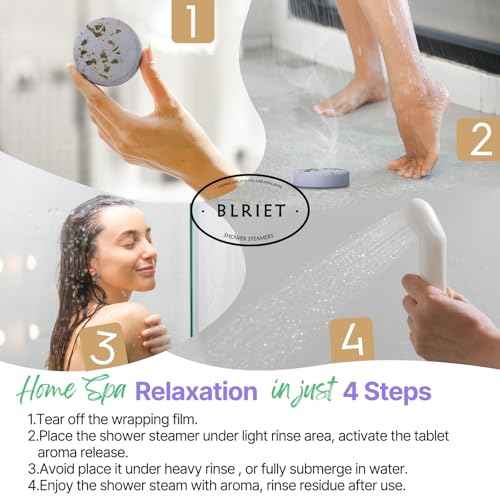 Shower Steamers Aromatherapy BLRIET 8 Pack Gifts for Women, Birthday Christmas White Elephant Gifts Stocking Stuffers for Adults Her Mom Him Home Spa Gym Natural Essential Oil Self Care Relaxation