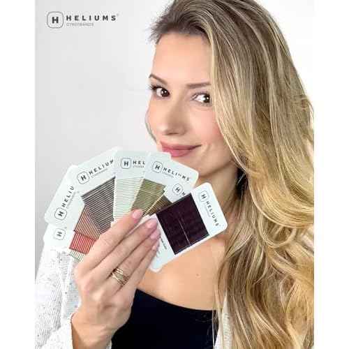 Heliums Large Bobby Pins - Platinum White - 2.5 Inch Extra Long Wavy Hair Pins - 24 Pack