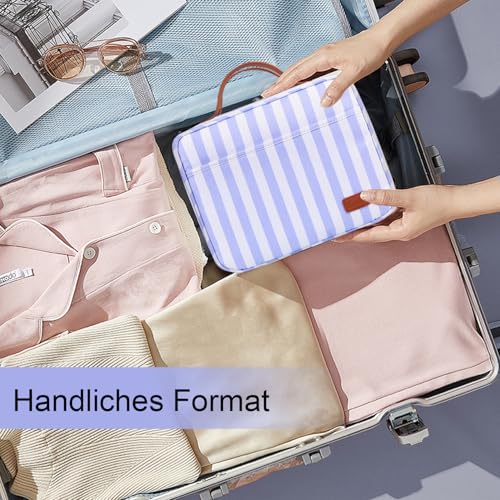 Hanging Travel Toiletry Bag for Women, Portable Toiletry Bag for Travel Size Essentials, Water-resistant Large Travel Makeup Bag with Hook for Toiletries, Cosmetics, Travel Accessories