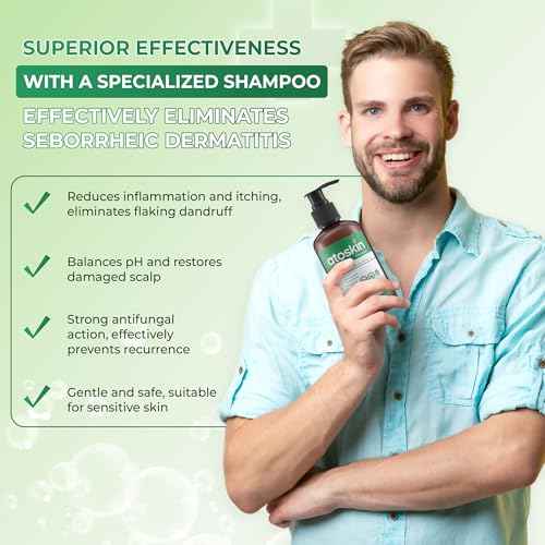 Atoskin Shampoo ? for Seborrheic Dermatitis - Helps Reduce Oil & Improve Scalp Comfort (6.8 oz)