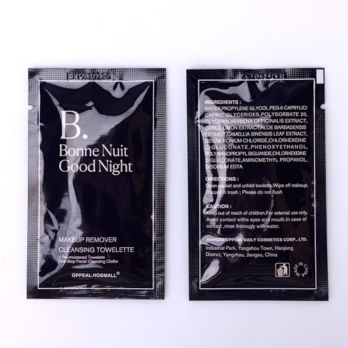 500ct Facial Cleansing Wipes Gentle Makeup Remover, Waterproof Individually Wrapped, Fragrance, Oil & Alcohol Free