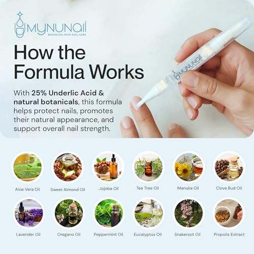 Nail Care/Conditioning Pen ? Botanical Oils for Healthy, Clear-Looking Toenails and Fingernails ? Fast Precision Brush Application Nail Repair Pen, Appearance of Clear Nails - Pack of 6