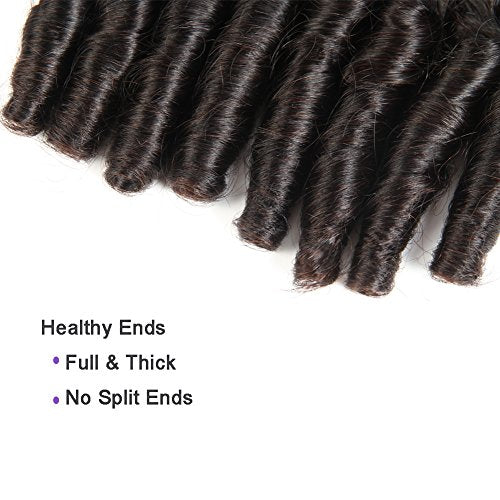 Molefi Brazilian Funmi Hair 3 Bundles burmese curly bundles human hair Short Curly Weave 9A Unprocessed Brazilian Human Hair Extensions 100g/pc Full Head Natural Color (10" 12" 14")