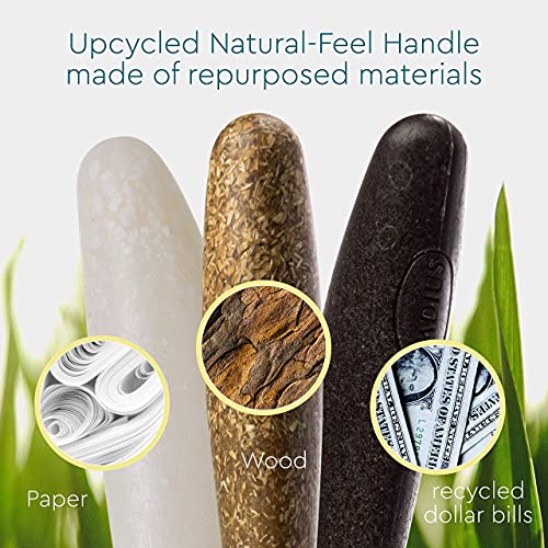 RADIUS Toothbrush Source Floss Brush BPA Free & ADA Accepted Improve Gum Health & Reduce Gum Issues - Soft - Assorted Colors - Pack of 6