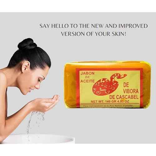 Jabon de aceite de vibora de cascabel (140g) jabon para la cara y todo el cuerpo- Ayuda a eliminar el acne y pa?o/Rattlesnake soap (4.93 (1)