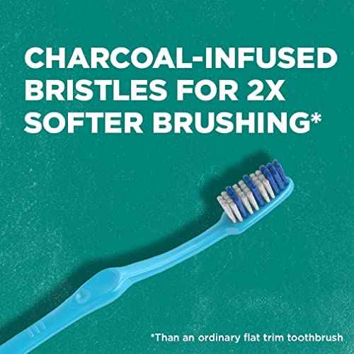 Tom's of Maine Gentle Charcoal Toothbrush, Soft, 8-Pack (Packaging May Vary)