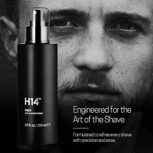 H14 PREP Cut & Shave Tonic for Men ? Pre-Shave & Haircut Spray with Panthenol & Glycerin, 8.5 fl oz / 250 ml ? Soothes Skin & Reduces Razor Burn