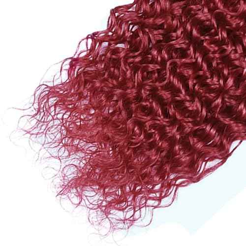 Dark Burgundy Bundles Human Hair 99J Water Wave 1 Bundle 20 inch Unprocessed Brazilian Virgin Hair Color Red Bundles