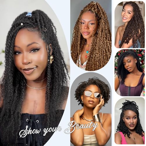 Afro Kinkys Bulk Human Hair,20 Inch 50g/Pack Afro Kinky-Curly Human Hair Bulk for Mini Twist, 4C Bulk Human Braiding Hair For Micro,Crochet,Repair, Dreadlocks,Locs Extensions