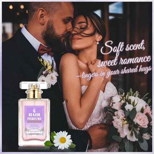 Hair Perfume for Women Long Lasting, Hydrating & Nourishing Hair Body Mist Spray Fragrance Essential Oil Odors Remove, Honey Infused Chamomile Pheromone Perfume Hair Fragrance, Alcohol Free 50ML
