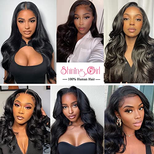 5x5 Transparent HD Lace Closure Only Body Wave Hair Closure Invisible Lace Closure 12A Brazilian Virgin Remy Human Hair Frontal Closure 100% Human Hair Extensions Pre Plucked Natural Black 22 Inch