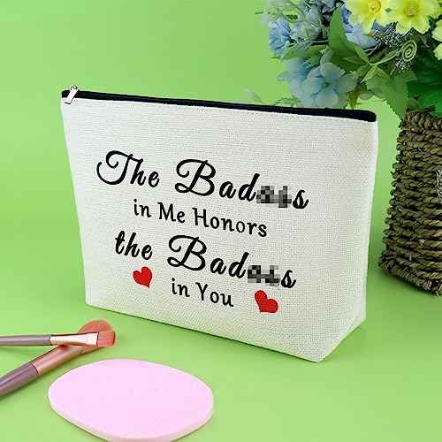 Funny Encouragement Gifts for Women Makeup Bag Inspirational Gifts for Best Friend Novelty Gifts for Soul Sister Birthday Gifts for Coworker Besties Bff Cosmetic Pouch Bag Christmas Motivational Gifts