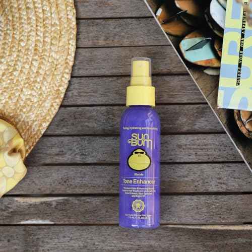 Sun Bum Blonde Tone Enhancer - Neutralizes Brass and Enhances Color and Shine of Blonde Hair - Protecting Toner against UV Rays - Made Without Parabens and Cruelty Free - 4 oz