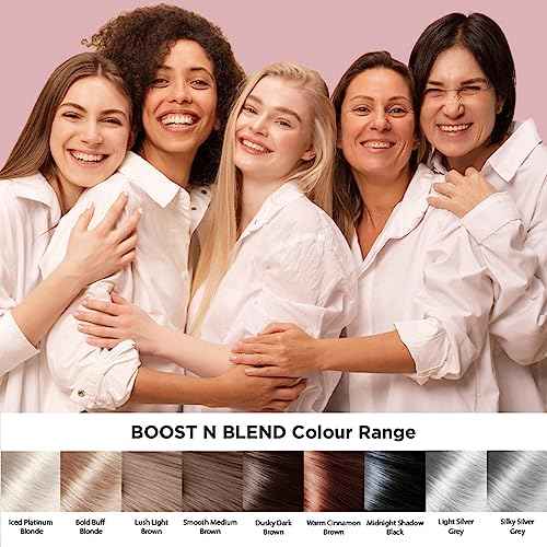 Boost N Blend Hair Volumizer for Women - Scalp Concealer Powder and Cotton Fibers for Thinning Hair (25g/0.88oz)