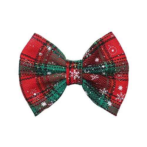 Christmas Plaid Snowflakes Hairclips Pin for Women Girls Hair Clips Barrettes JHC65 (B1)
