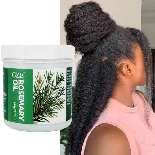 GZE Solid Rosemary Oil Hair Growth Grease & Scalp Health ? 100% Pure Organic to Reduce Thinning Hair, Strengthen Follicles ? Cold Pressed