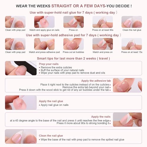RTKHFZE Maple Leaf Press on Nails Medium Fake Nails Square Glue on Nails Glitter U?As Postizas Medium Nails Press ons Red Full Cover Acrylic Nails 24 Pcs