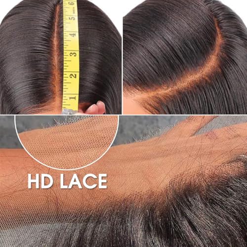 26 Inch Lace Front Wigs Human Hair HD Straight 13x6 Pre Plucked 180% Density Glueless Wigs for Black Women