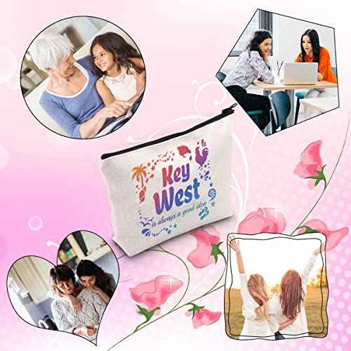 TSOTMO Key West Bachelorette Party Favor Key West Is Always A Good Idea Beach Trip Matching Makeup Bag (Good idea KeyWest)