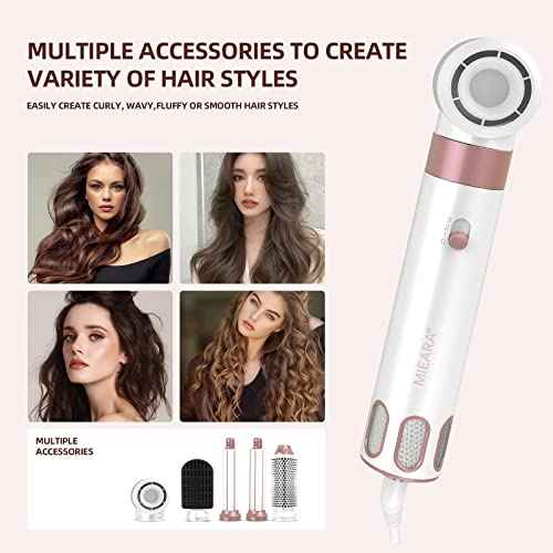 5 in 1 Hair Air Styler, Ionic Hair Dryer Brush Hot-Air Curlers, Multi Hair Styler, Blow Dryer for Fast Drying Straightening Volumizing Curling Styling