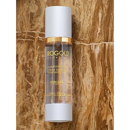 Orogold White Gold 24K Purifying Facial Toner, Face Toner with Gold, Aloe Vera and Chamomile, 100 Mililiter / 3.38 Fl.Oz.