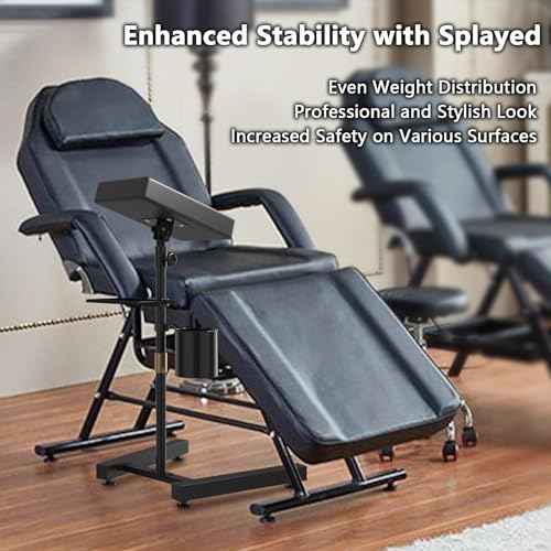 ZHOOGE Tattoo Armrest Stand with Tray and Bucket - Adjustable Height for Studio Tattoo Supply