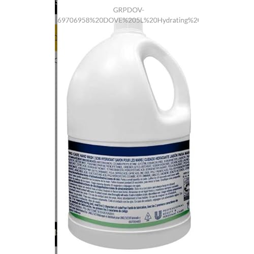 Dove 5Liter PRO Hydrating Hand Wash Refill/Refillable Bottles