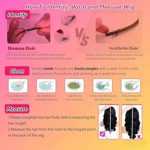 Body Wave Lace Front Wigs Human Hair 24 Inch 180% Density 13x4 HD Transparent Lace Frontal Wigs Human Hair Pre Plucked Glueless Lace Front wigs Free Part Natural Black