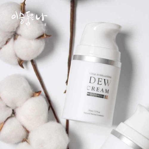 LIKE DEW Vital Everlasting Dew Cream 1.76oz 50g, Daily Moisturizing, Anti-wrinkles, Anti-Aging, Rich Emollients to nourish dry skin, Improves skin's health, Day and Night Cream, Verified by EWG's Skin