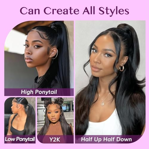 IDN BEAUTY Genius Weft Straight Clip In Hair Extensions Human Hair For Black Girl Women, Virgin Hair Longer Lifespan, Invisible Seamless PU Weft Clip Ins, 14 Inch 100g 7Pcs Natural Black