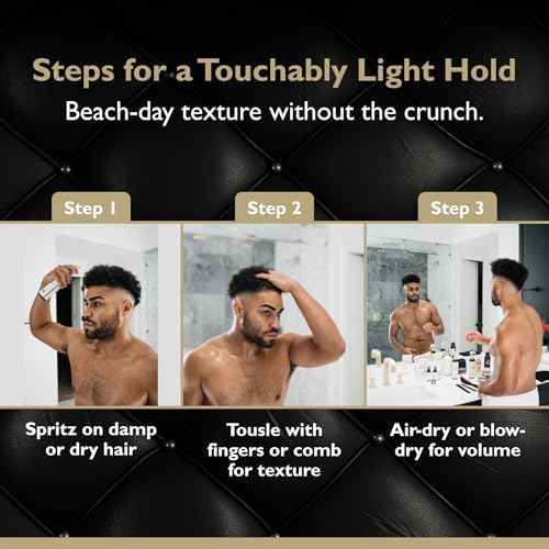 Sea Salt Spray ? Lightweight Texture, Volume, and Flexible Hold with Epsom Salt & Pro-Vitamin B5 (8.45 oz, Tobacco Vanilla)