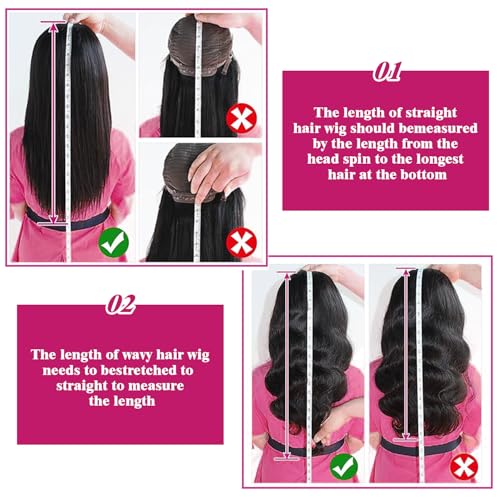 Body Wave Lace Front Wigs Human Hair 200 Density 12a Grade 100% Virgin Human Hair Wigs for Black Women 13x6 Hd Transparent Lace Pre Plucked Natural Black 22 Inch