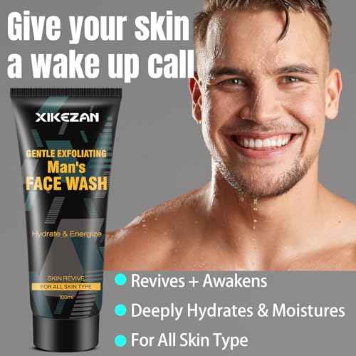 Gifts for Men,Mens Body Wash Gift Set Cleansing & Hydrating Skin w/Face Wash,Deodorant,Sandalwood & Cologne 3 in 1 Hair,Face & Body Wash,Mens Stocking Stuffers Christmas Gifts for Men Him Dad Husband