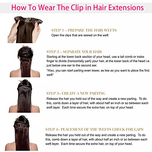Balayage Clip in Hair Extensions Real Human Hair Straight Highlight Human Hair Clip ins for Women, Natural Soft Remy Human Hair, 8Pcs 120g, 20inch #2/6/2 Balayage Dark Brown to Chestnut Brown