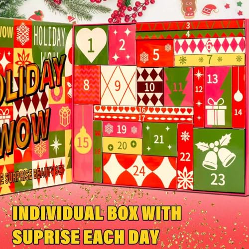 Makeup Advent Calendar 2025 Teens Girls-24 Individually Boxed, Makeup & Cosmetic Surprises For Christmas Holiday Gifting for Women Full Make up Kit