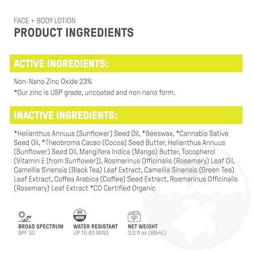Raw Elements Face and Body Mineral Sunscreen SPF 30 Tube, Organic Sunblock Daily Protection, Non Toxic Reef Safe, Water Resistant, Cruelty Free, 3 oz (Pack of 2)