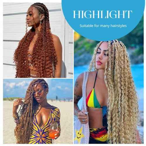 Human Braiding Hair for Boho Braids Burgundy Curly Boho Hair for Braiding Knotless 12A Deep Wave Bulk Bohemian 2 Bundles/Pack Color 99J 100g 20 Inch