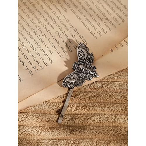 HAQUIL Vintage Insect Hawkmoth Butterfly Hairpin Nordic Animal Hair Clips Goth Jewelry