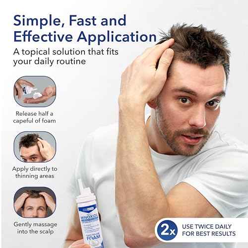 5% Minoxidil Foam for Men 6 Pack - Men's 5 Percent Hair Growth Treatment - Topical Foaming Minoxidil for Men 6 Months Supply - Great for Hair Regrowth and Reduce Hair Loss