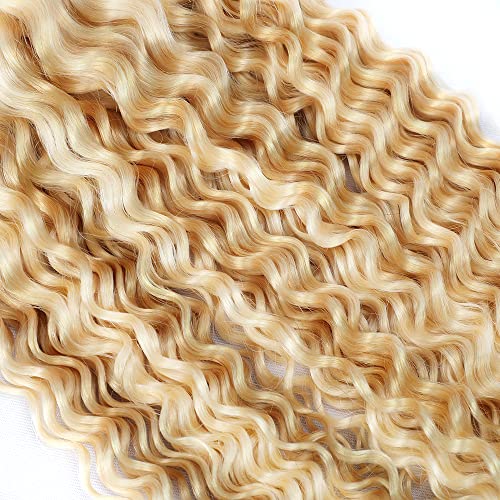 Blonde Bundles 613 Kinky Curly Bundles 30 32 34 inch #27 Human Hair Bundle P27/613 Curly Wave Bundle