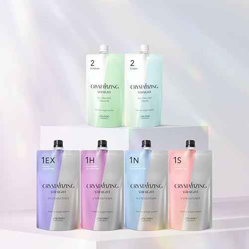 Professional Hair Rebonding Kit - Crystallizing Straightener, Neutralizing Cream, Hair Brush (2023)