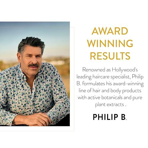 PHILIP B Nordic Wood Hair + Body Shampoo, 11.8 fl. oz. (350 ml) - Lathers Up Luxuriously, Conditions While Leaving You Feeling Cool& Invigorated, With Notes of Norwegian Spruce, White Pine and Camphor