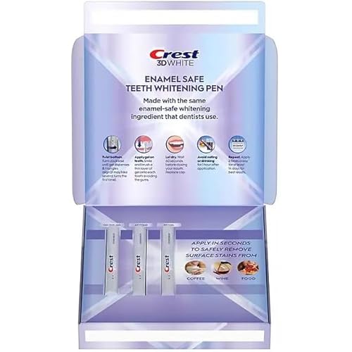 Crest 3DWhite Enamel Safe Teeth Whitening Pens, 0.13 fl. oz., 3 pk.