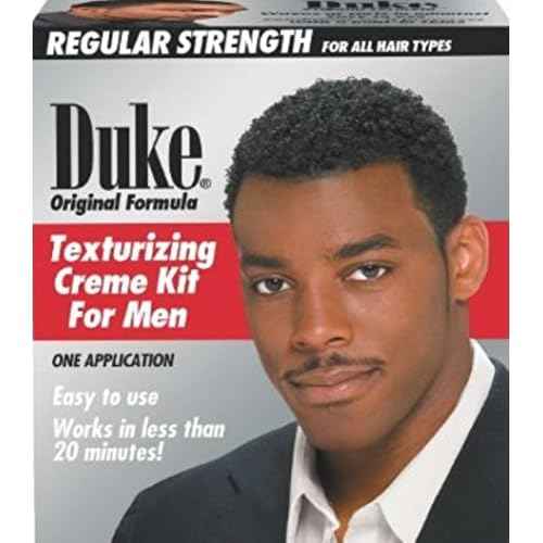 Duke Texturizing Creme Kit for Men Regular Strength, 1 Kit (Pack of 4)
