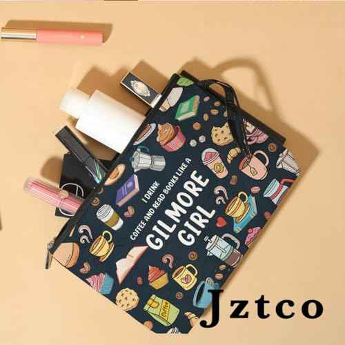 Cosmetic Bag for Women Her Coworker Aunt Sister Mom Lady Girls Daughter Portable Toiletry Bag Christmas Birthday Gifts Makeup Bag Bag Accessories Inspired Gifts Fans Gifts Coffee Lovers Gift Ideas