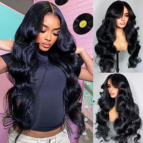 20 Inch Lace Front Wig Human Hair Body Wave Wigs for Black Women HD 13x4 Lace Frontal Glueless Wigs Human Hair Pre Plucked With Baby Hair Natural Color