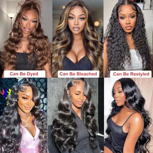 12A Human Hair Bundles 18 20 22 24 Inch Body Wave Bundles Human Hair Unprocessed Brazilian Virgin Raw Remy Hair 4 Weaves Bundles for Women Natural Color
