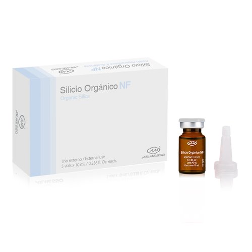 AM ARMESSO | Organic Silica NF – Skin Rejuvenation & Collagen Support Serum | With Organic Silica 0.5% | For Professional Use Only | 5x10mL Vials