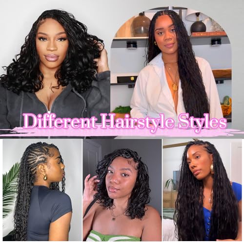 Boho Human Hair for Braiding #4/27/30 100% Brazilian Human Braiding Hair 100G Deep Wave Braiding Human Hair for Boho Braids 18 Inch