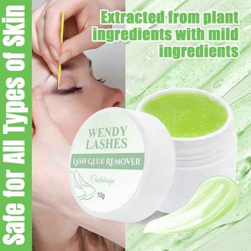 Eyelash Extension Remover Lash Remover for Lash Extensions Low Irritation Eyelash Glue Remover Professional Salon Eyelash Adhesive Remover(10g)